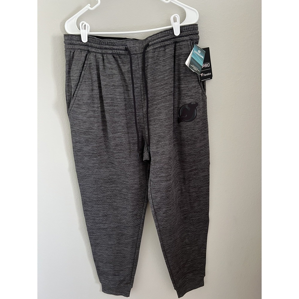NWT Men's XL New Jersey Devils‎ NHL Authentic Pro Fanatics Jogger Pant